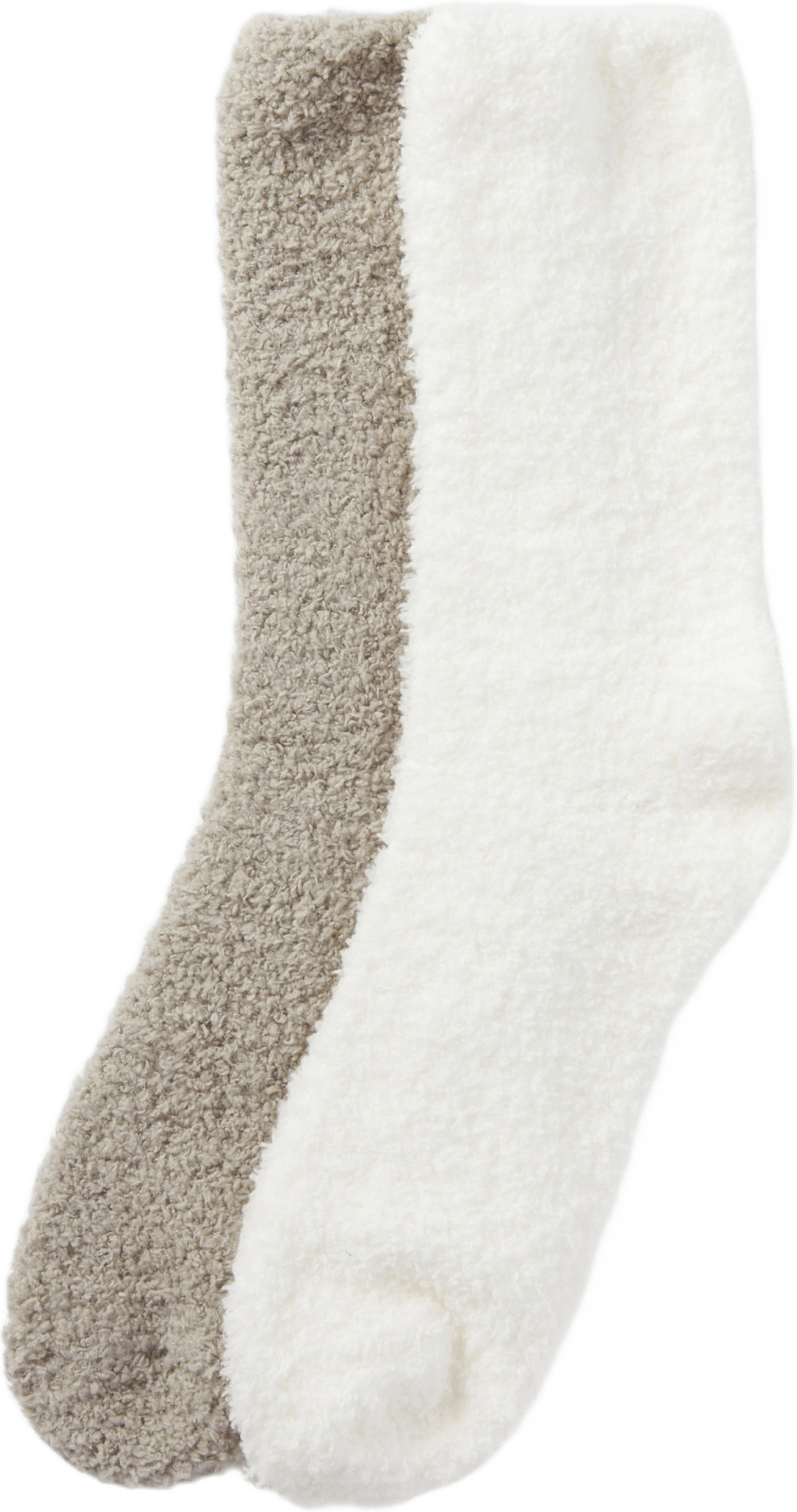 Fleecesockor, 2-pack, från Å WOMAN, i färgen Off White.