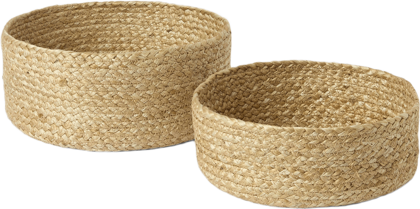 Förvaringskorgar JUTE, 2-pack, från Åhléns Home, i färgen Natural.