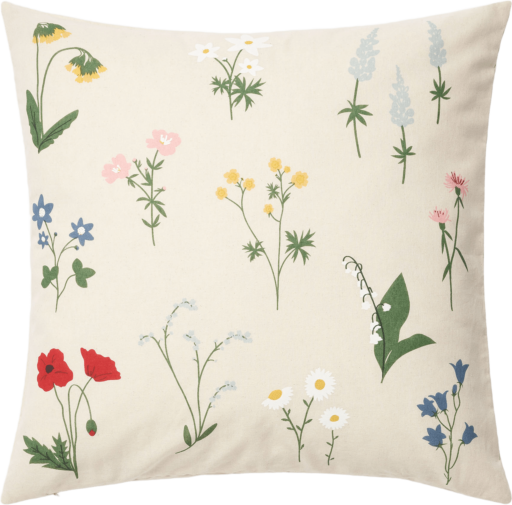 Kuddfodral SOMMARÄNG 50x50 cm, från Åhléns Home, i färgen Natural.