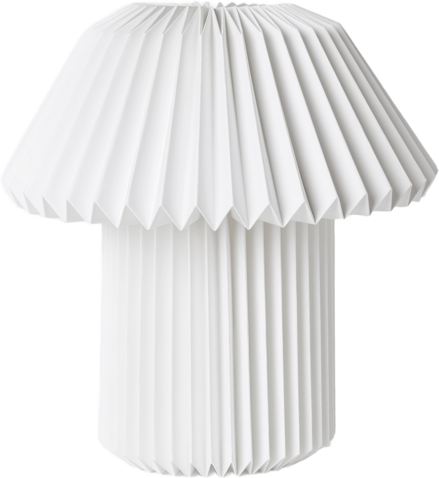 Plisserad bordslampa PEGGY, från Åhléns Home, i färgen White.