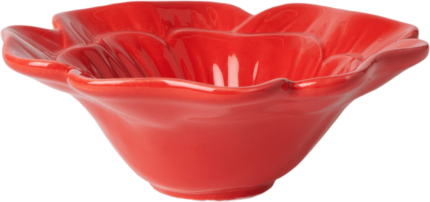 Skål i porslin VALLMO 16 cm, från Åhléns Home, i färgen Red.