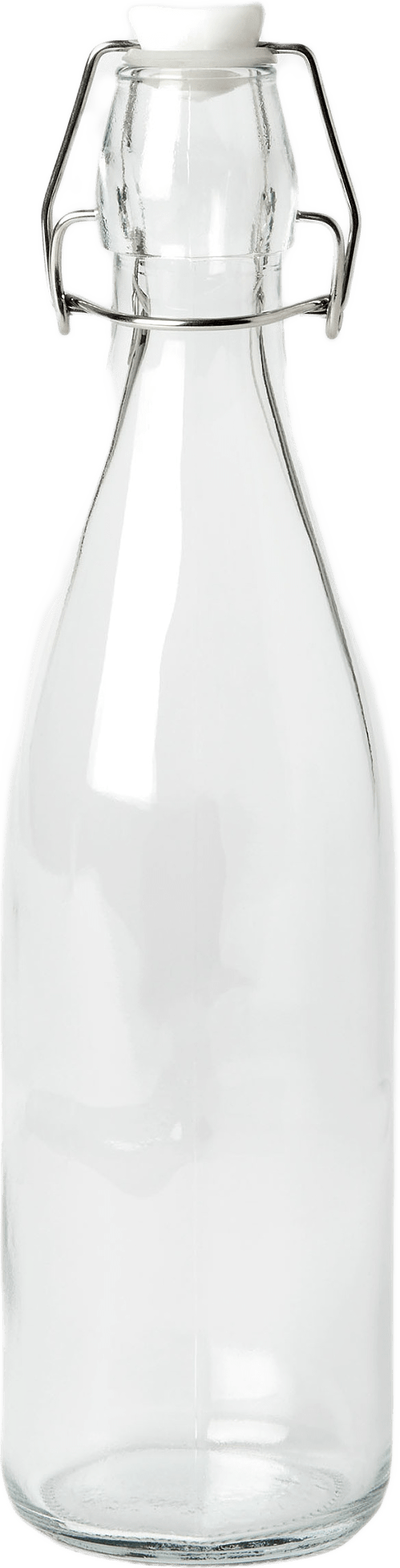 Glasflaska med lock 530 ml, från Åhléns Home, i färgen Clear.