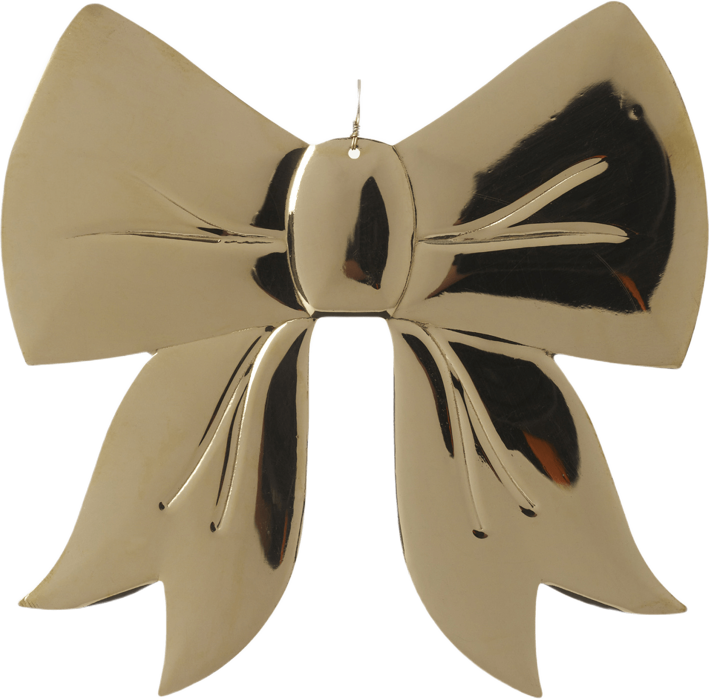 Julgranshänge i mässing BOW, från Åhléns Home, i färgen Gold.