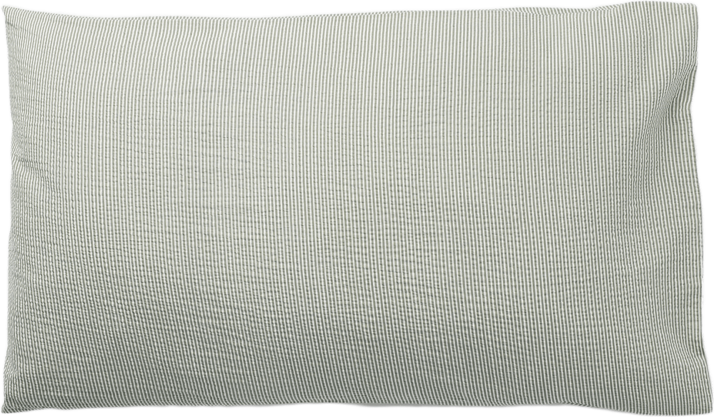 Randigt örngott CHARLES 50x90 cm, från Åhléns Home, i färgen Green Stripe.