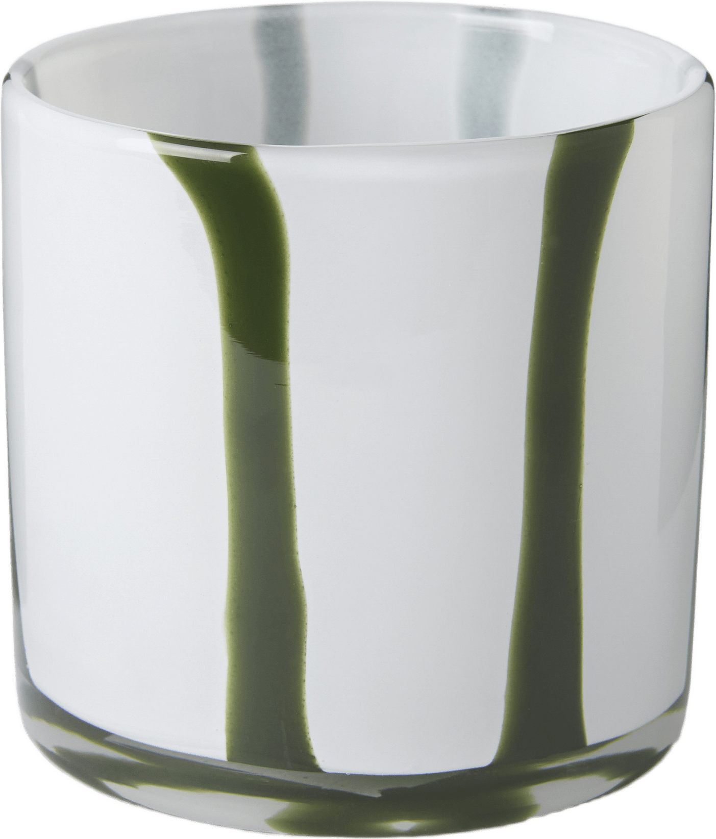 Ljushållare LUMA julutgåva 10 cm, från Åhléns Home, i färgen White/Dk Green.