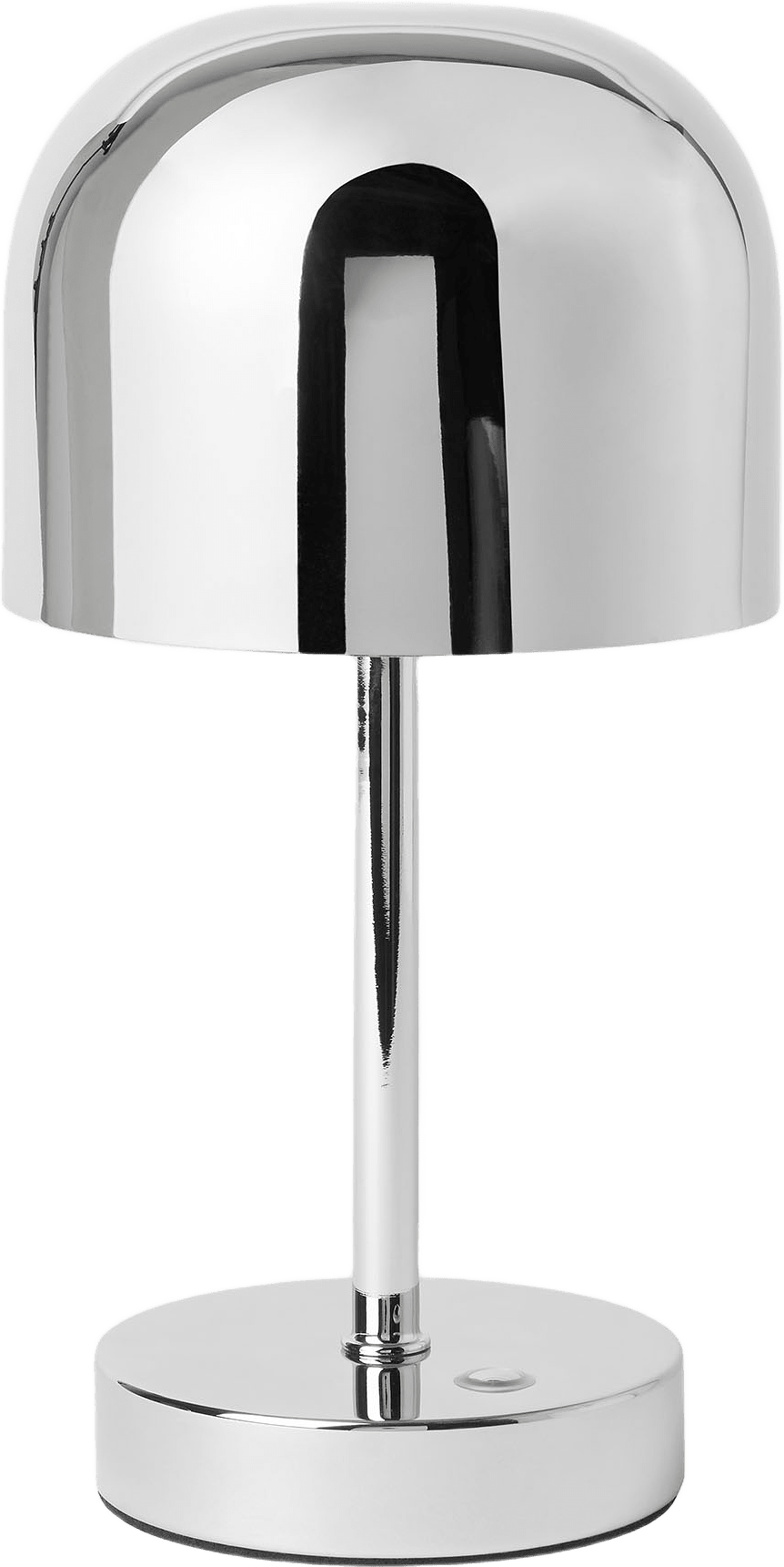 Uppladdningsbar dimbar bordslampa EBBA, från Åhléns Home, i färgen Chrome.