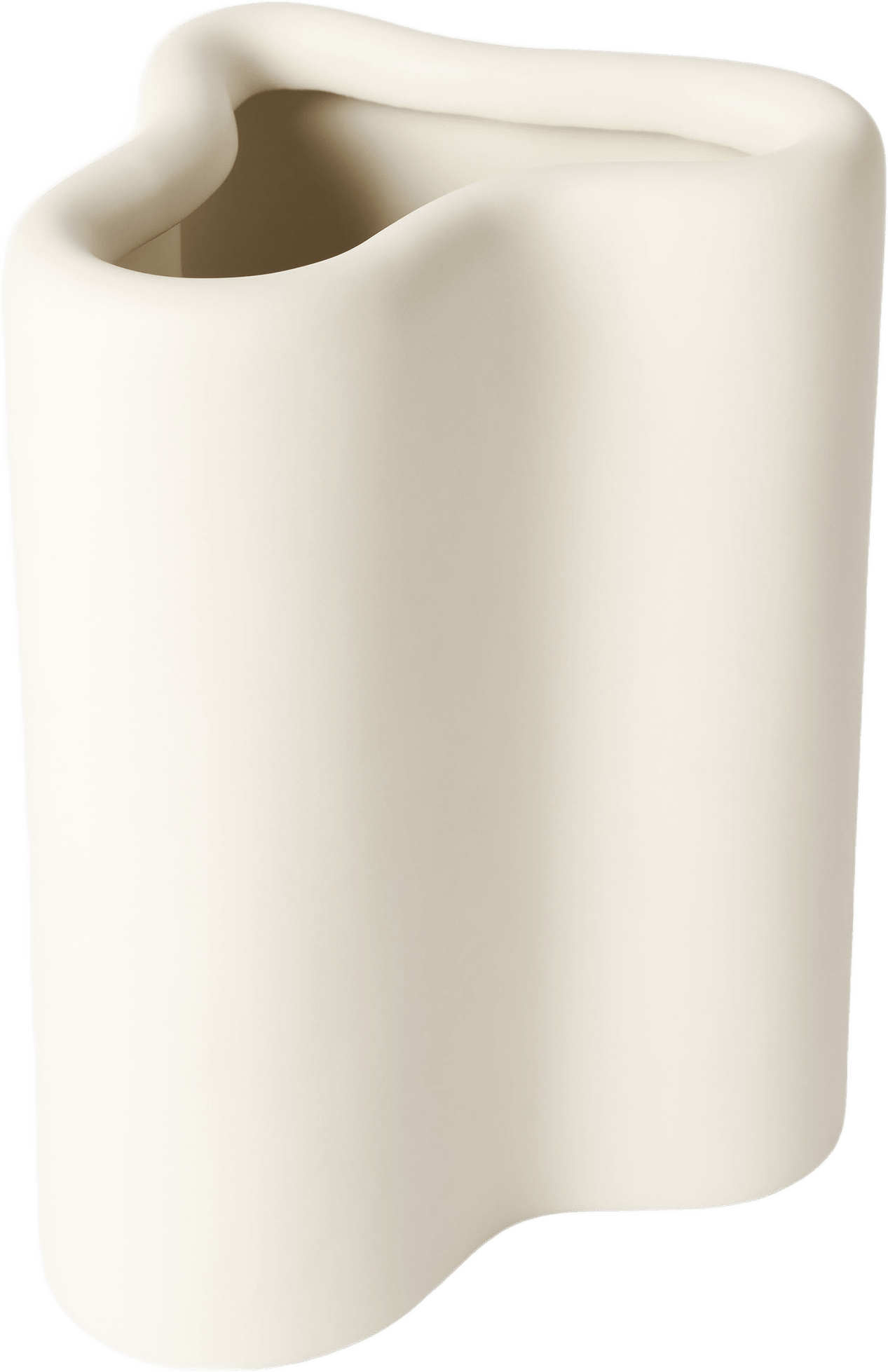 Vas i stengods BLOBBY, från Åhléns Home, i färgen White.