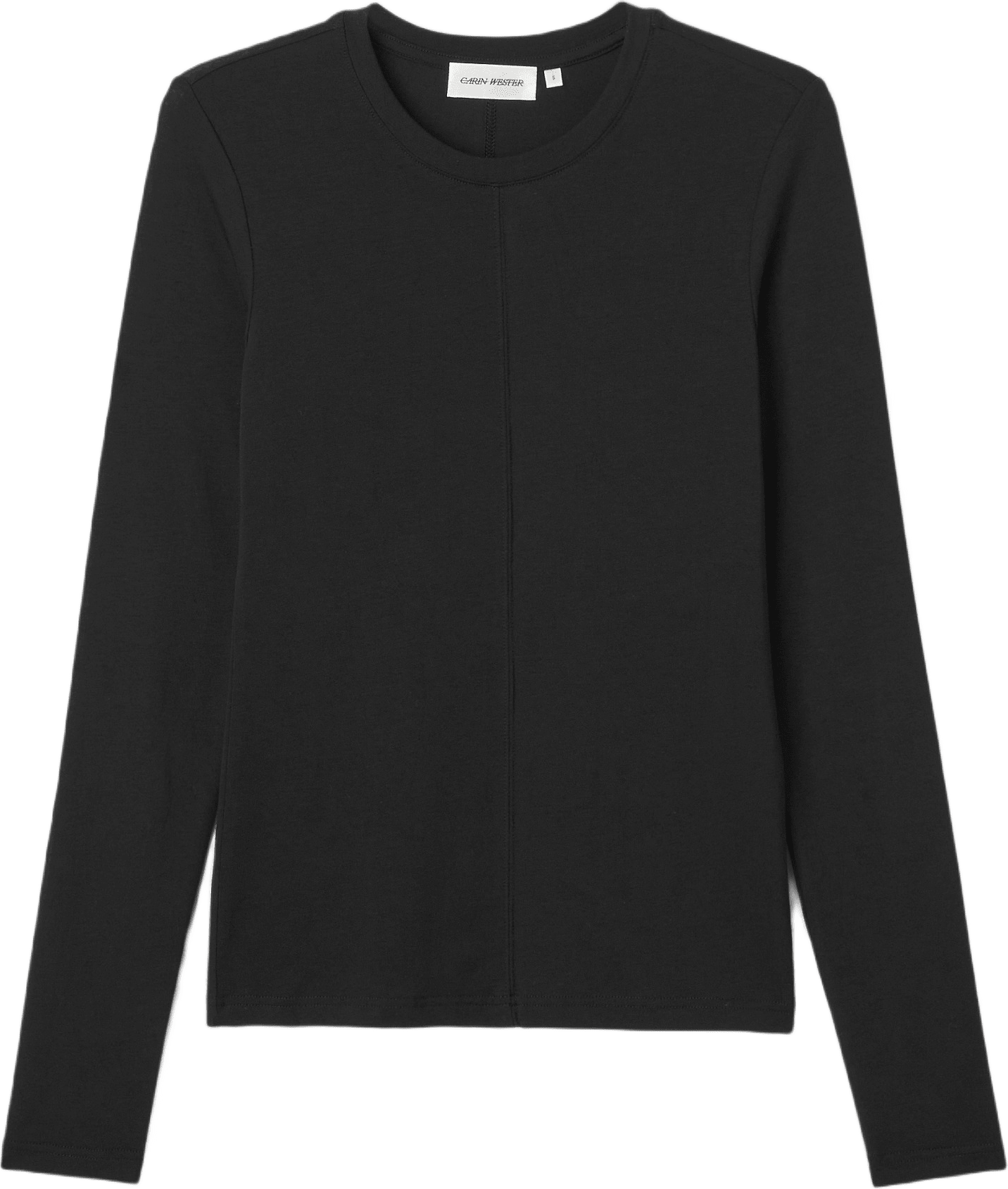 Långärmad topp i lyocellmix IMOLA, från Carin Wester, i färgen Black.