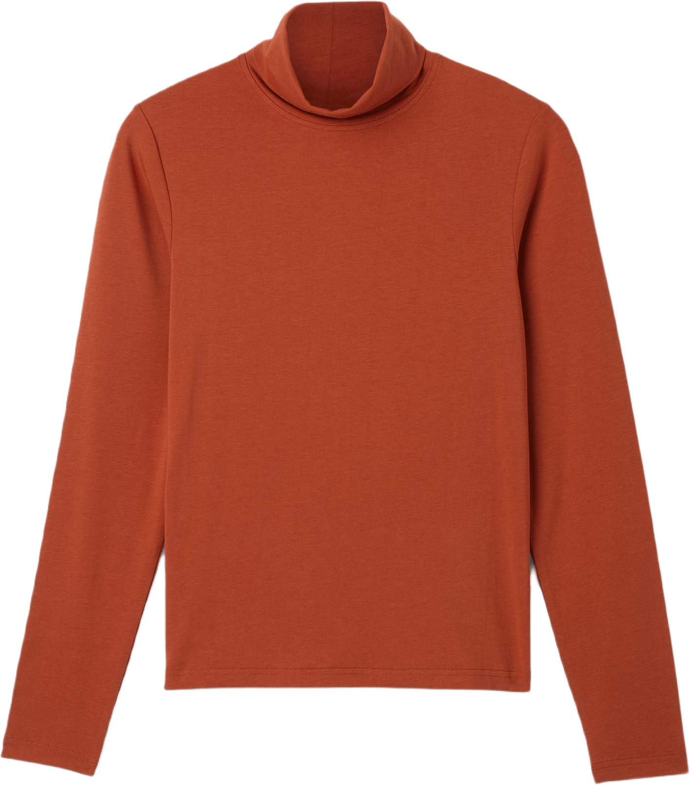 Polotröja i lyocellmix SLENDER, från Carin Wester, i färgen Rust.