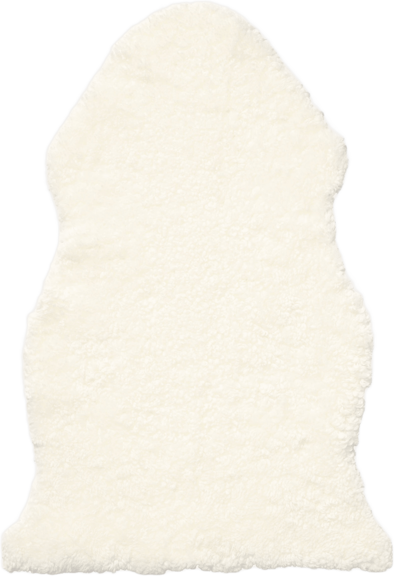 Fårskinn med lockig päls 50x85 cm, från Åhléns Home, i färgen White.