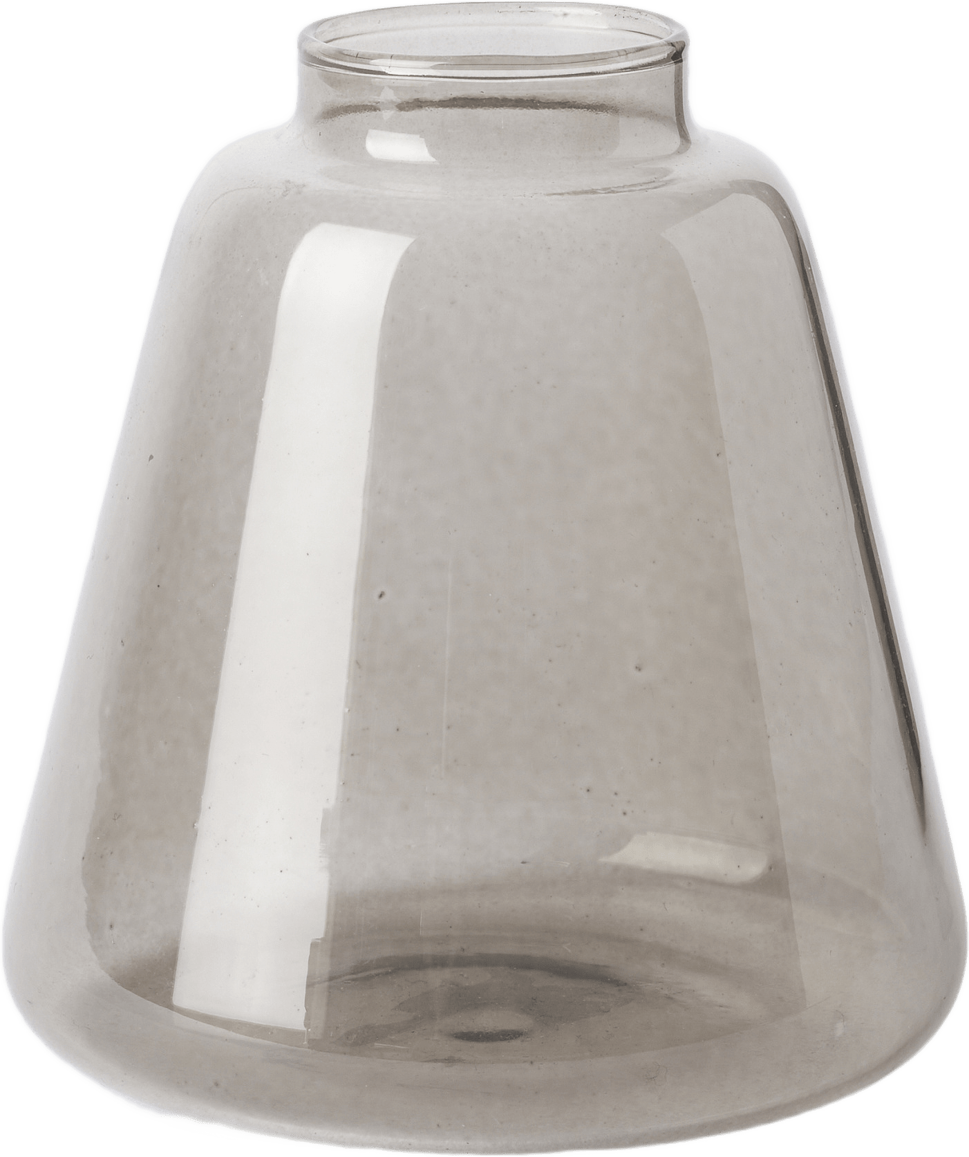 Glasvas KLARA 8 cm, från Åhléns Home, i färgen Smokey Grey.