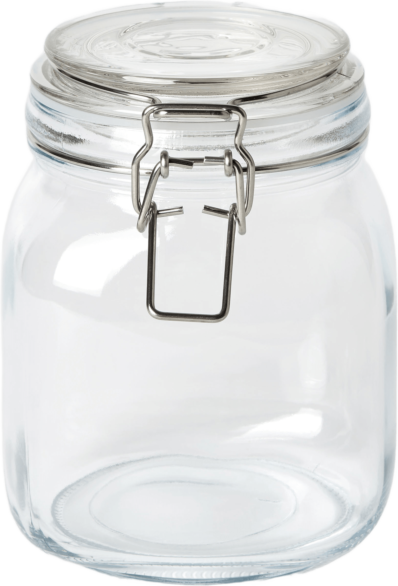 Glasburk med lock BISTRO 1 L, från Åhléns Home, i färgen Clear.