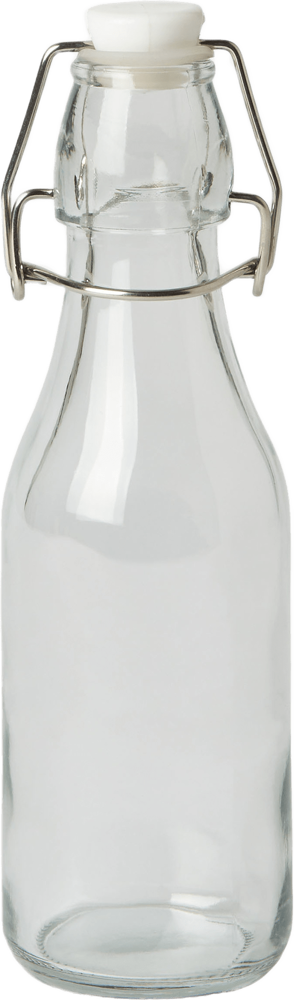 Glasflaska med lock 270 ml, från Åhléns Home, i färgen Clear.