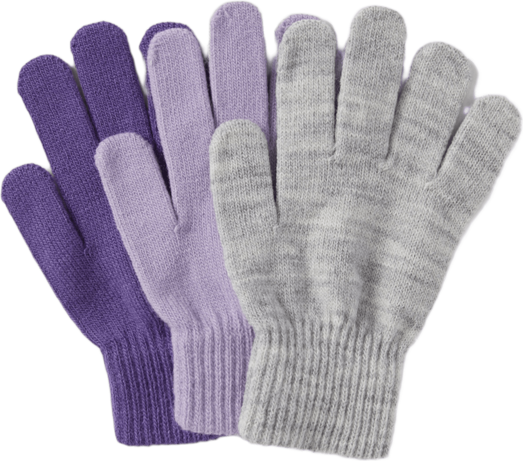 Fingervantar LENNON, 3-pack, från RIKIKI, i färgen Purple Corallites.