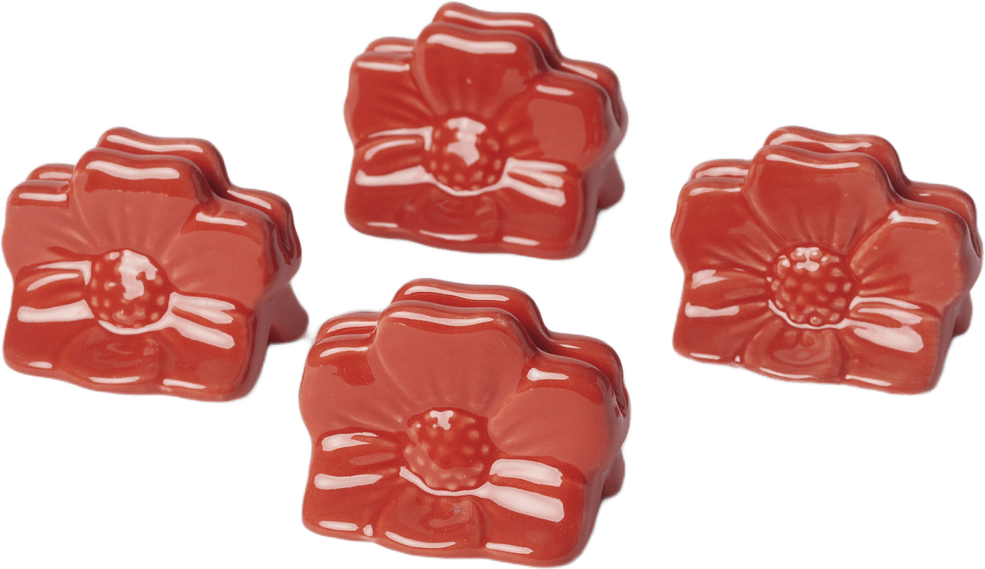 Hållare för placeringskort VALLMO, 4-pack, från Åhléns Home, i färgen Red.