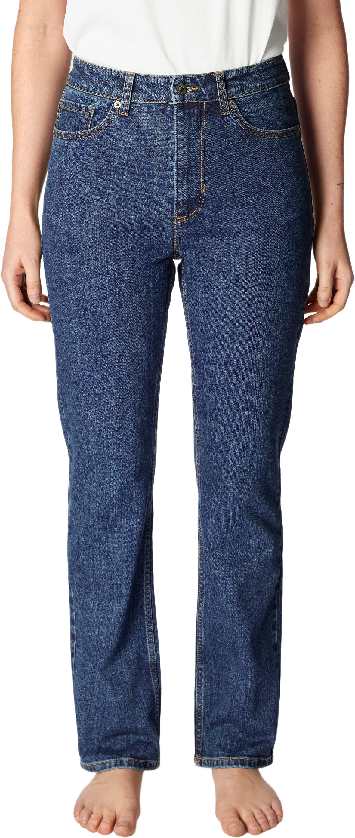 Slimfit-jeans med hög midja LINDA, från Carin Wester, i färgen Indigo.