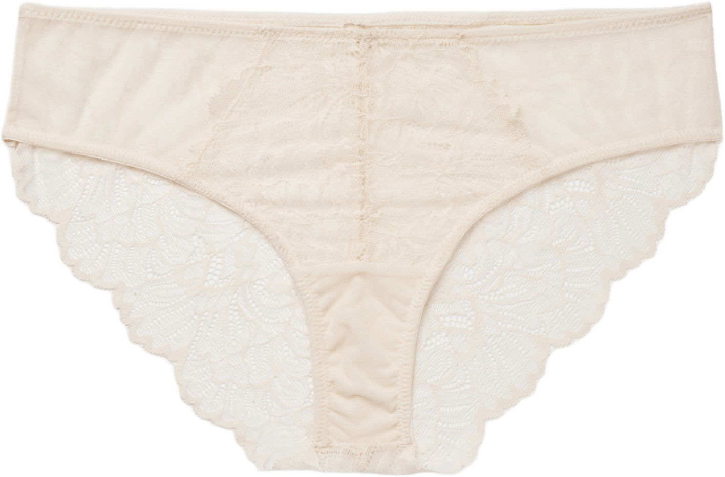 Briefs med spets EVITA, från Avelie Lingerie, i färgen Offwhite.