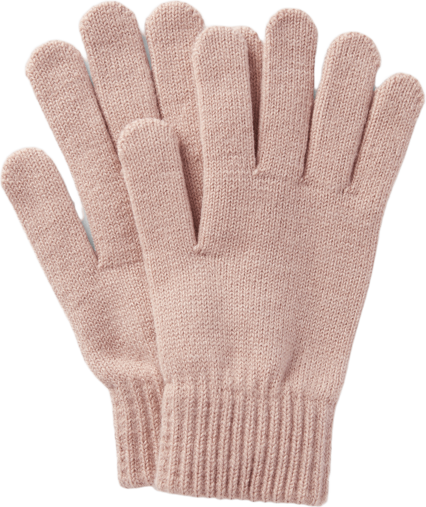 Stickade fingervantar JULIE, från Å WOMAN, i färgen Light Pink.