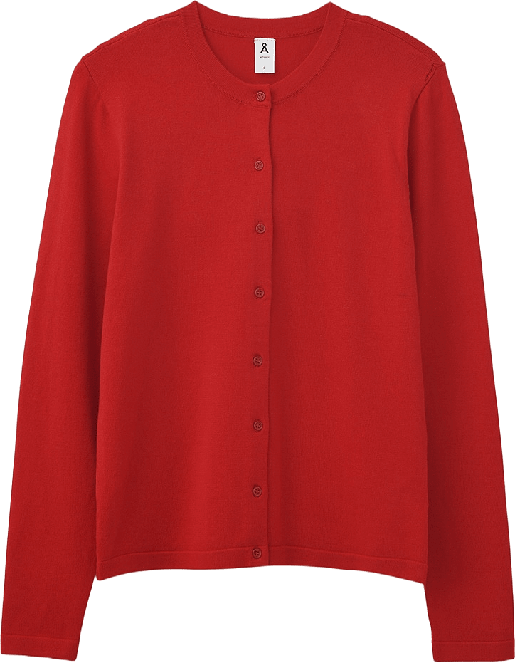 Cardigan INGRID, från Å WOMAN, i färgen Red.
