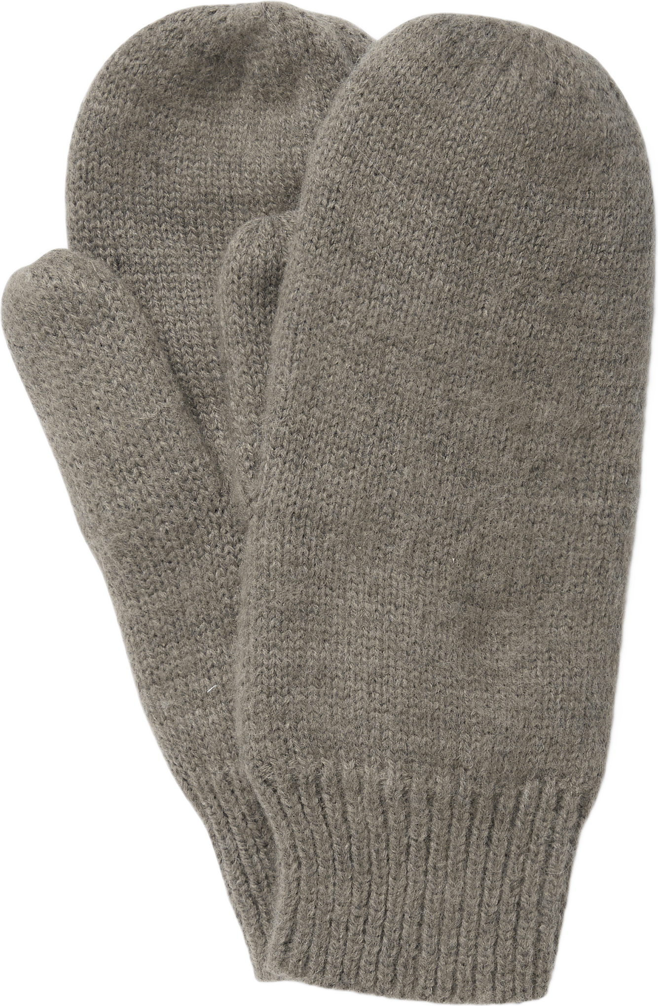 Stickade tumvantar MARIE, från Å WOMAN, i färgen Mole melange.