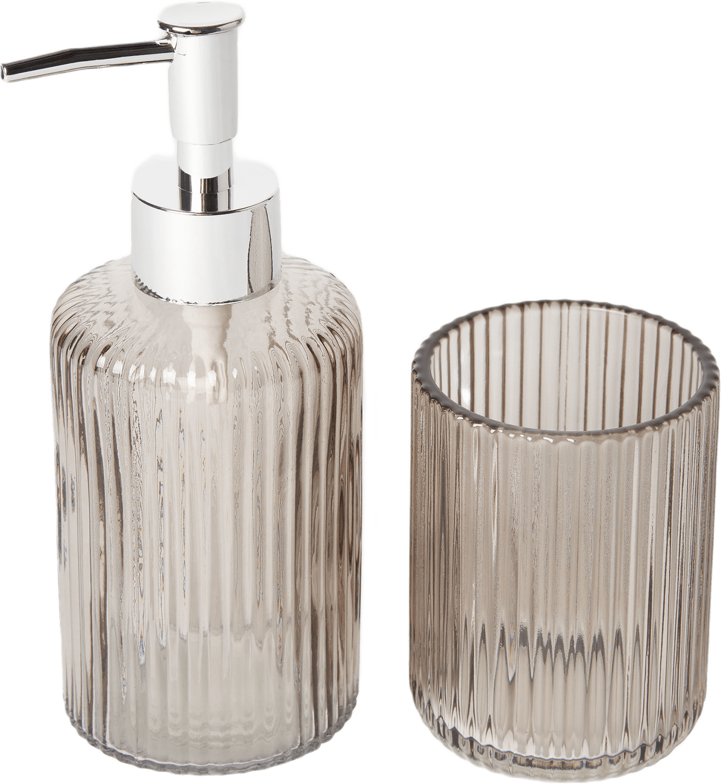 Badrumsset 2 delar, från Åhléns Home, i färgen Grey.