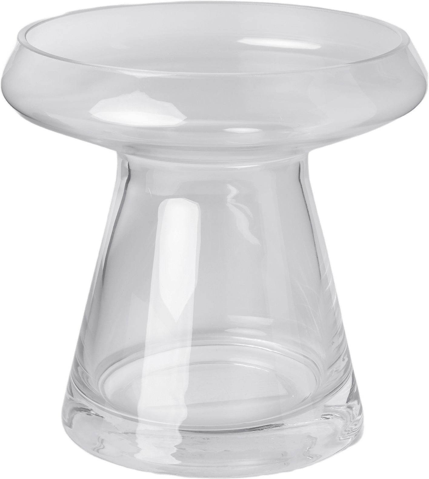 Glasvas 17 cm, från MANO ATELIER, i färgen Clear.