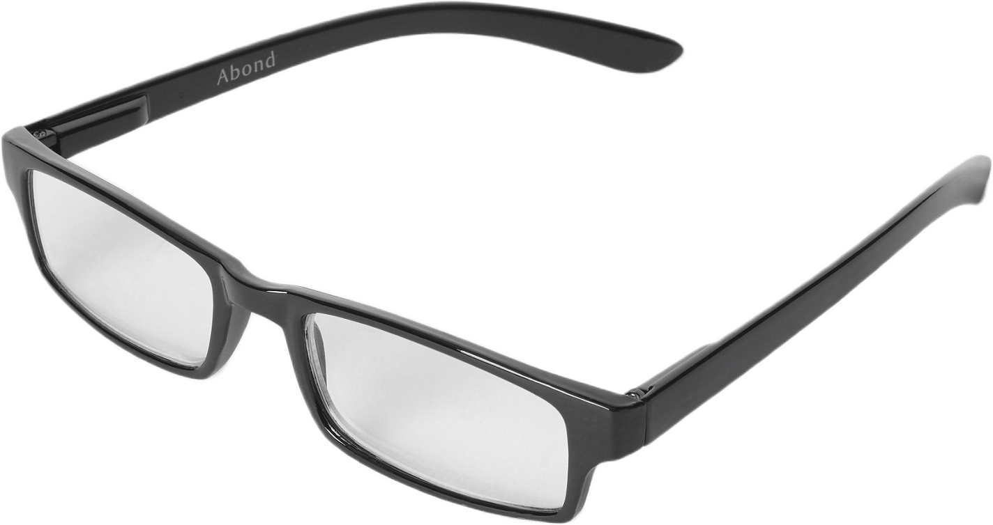 Läsglasögon SQUARE small +1,5, från Abond, i färgen Black.