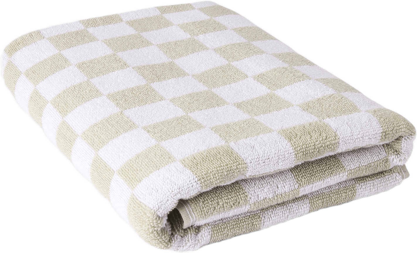 Rutig handduk JERKA 70x140 cm, från Åhléns Home, i färgen Beige Check.