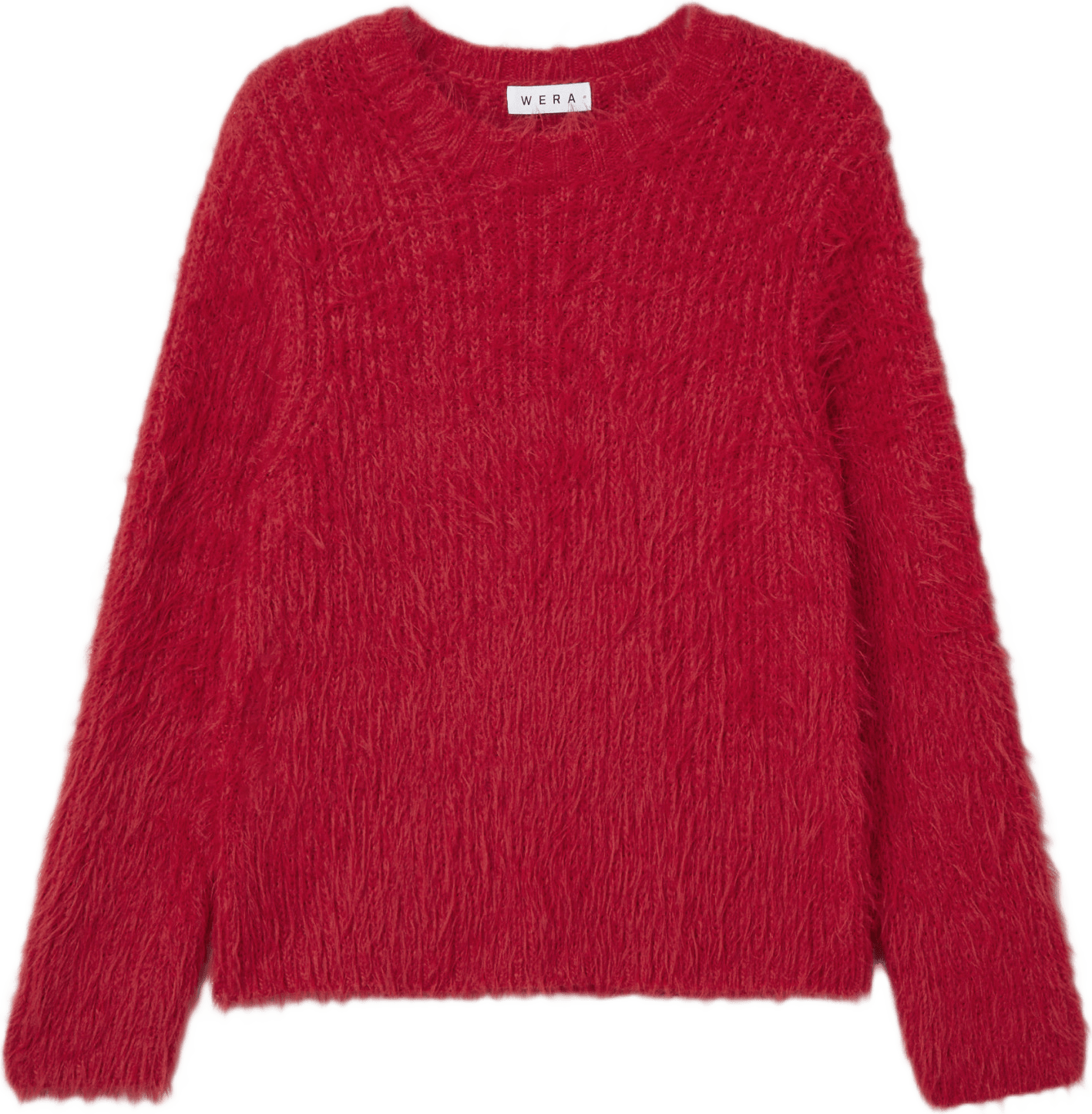 Lurvig tröja NATALIE, från Wera, i färgen Red.