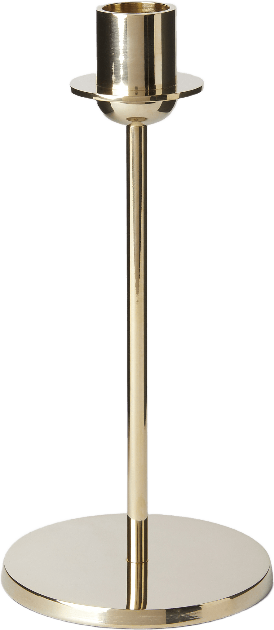 Ljusstake i mässing 19 cm, från MANO ATELIER, i färgen Gold.