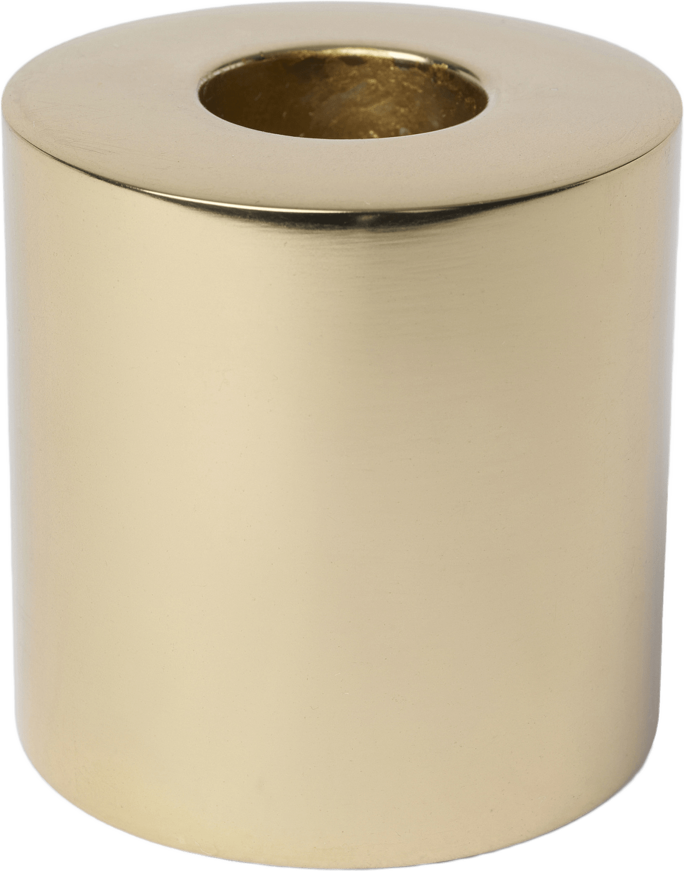 Vändbar ljusstake MINI 5 cm, från Åhléns Home, i färgen Gold.