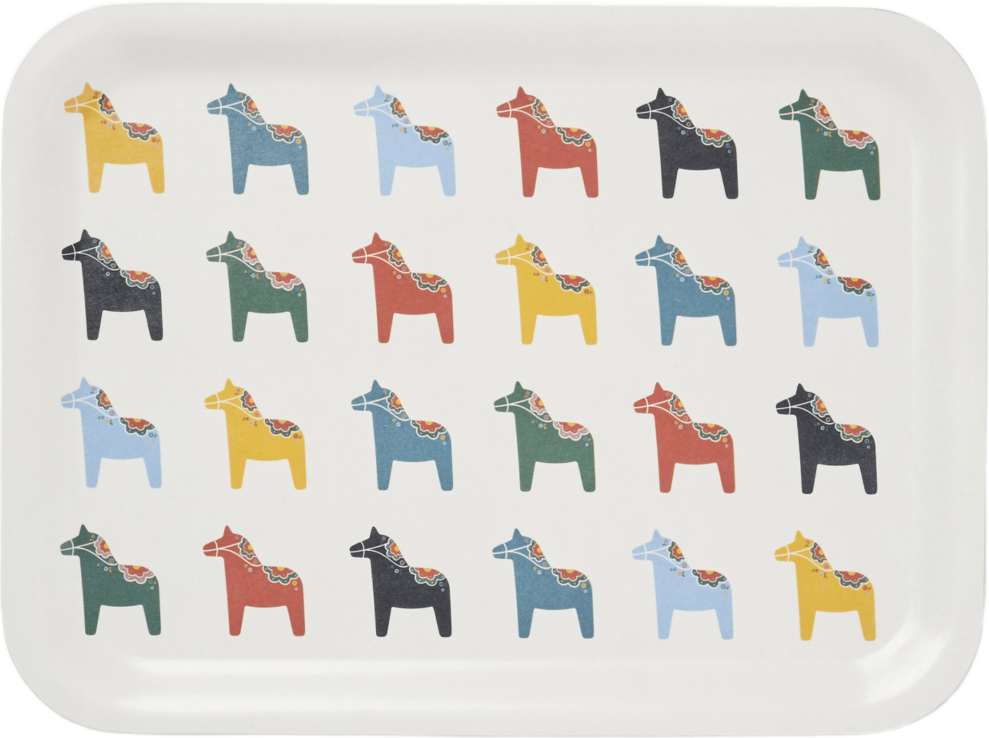 Bricka DALA 20x27 cm, från Åhléns Home, i färgen Multi.