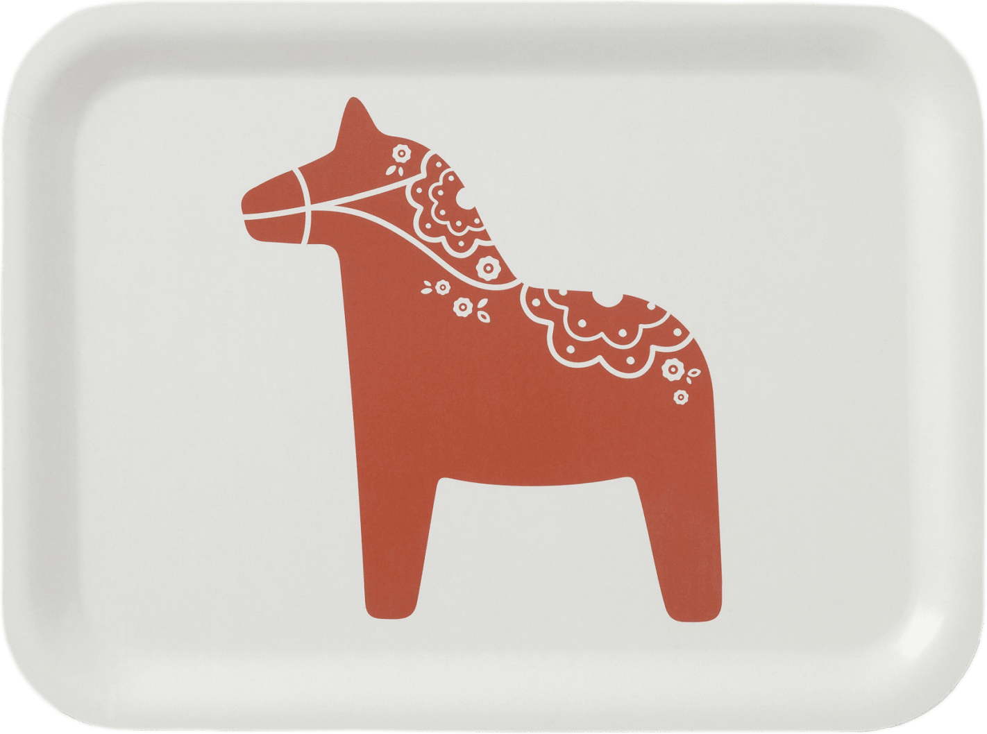 Bricka MORA 20x27 cm, från Åhléns Home, i färgen Red.