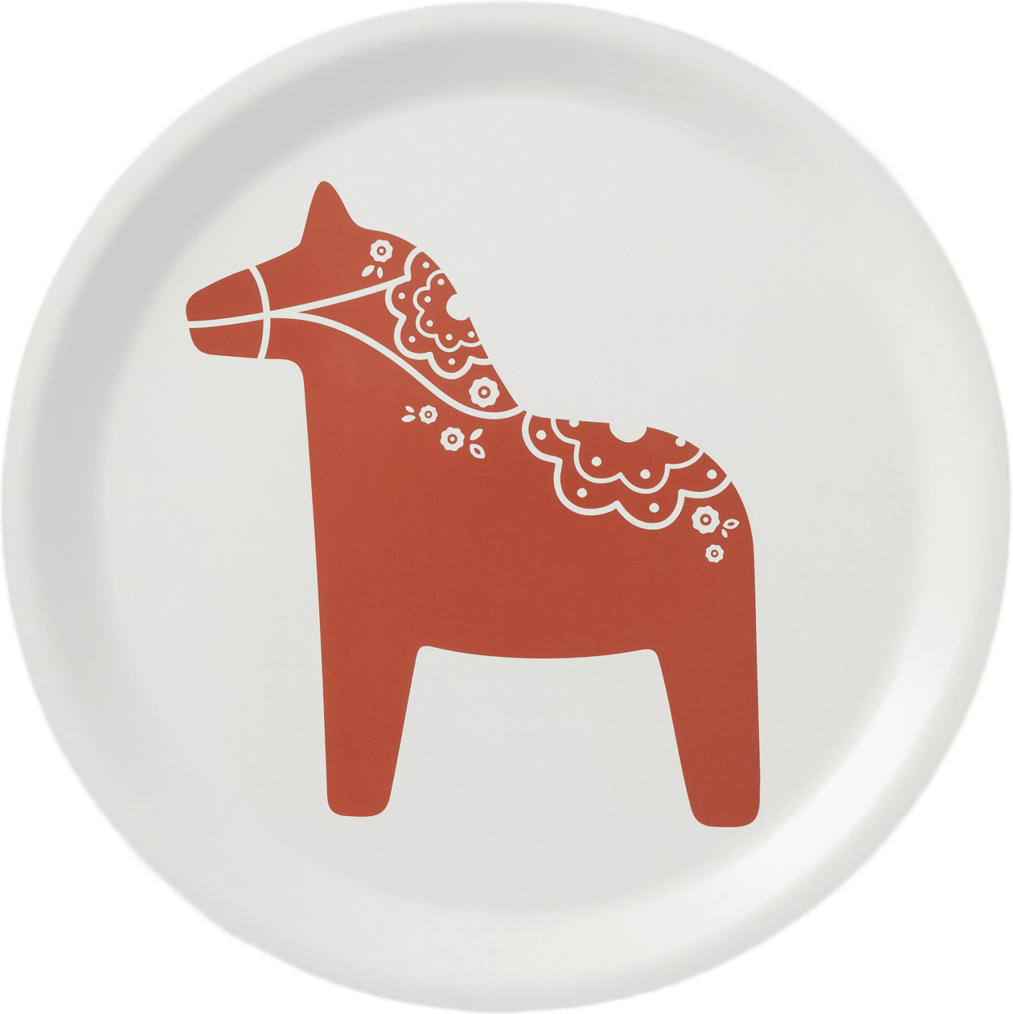 Bricka MORA 33 cm, från Åhléns Home, i färgen Red.