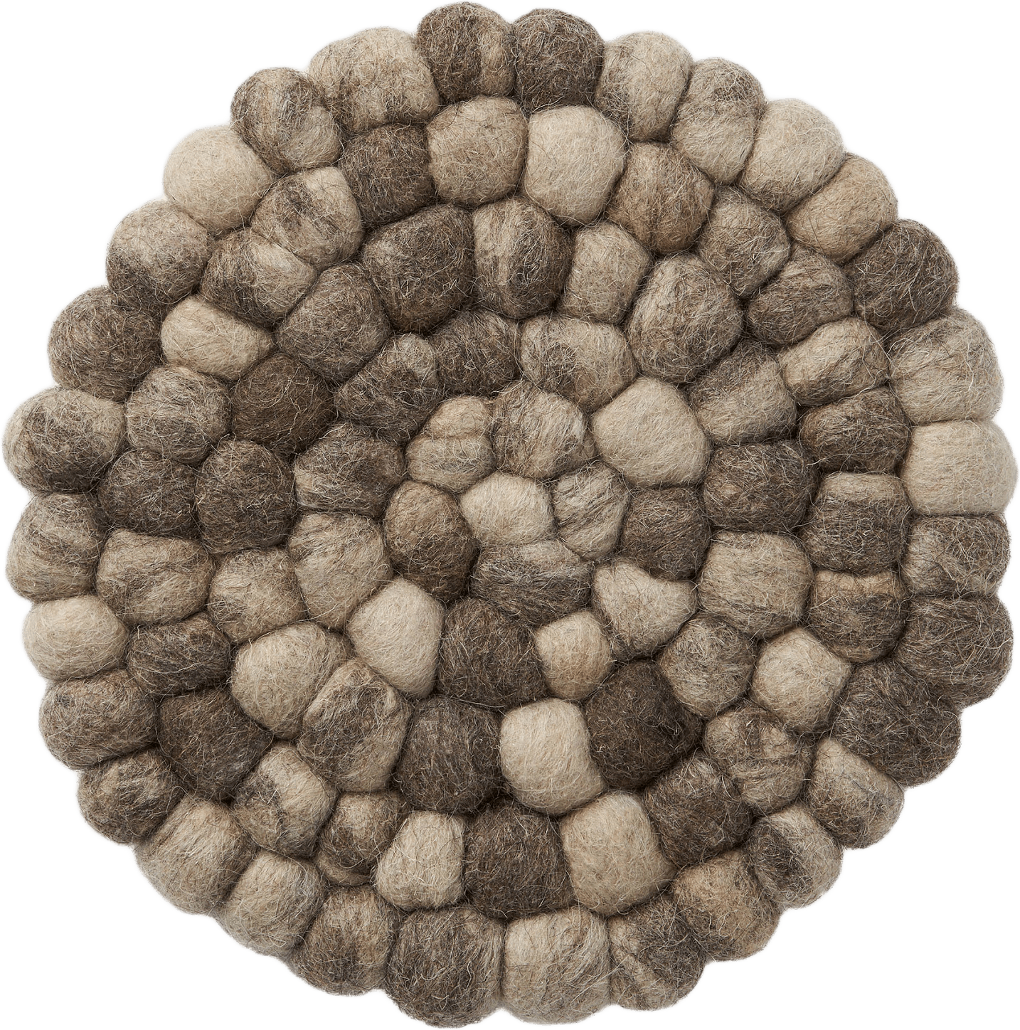 Grytunderlägg i ull BOLLA, från Åhléns Home, i färgen Beige.