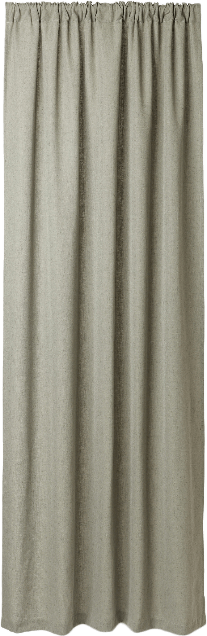 Gardin i linnemix LOUISE 140x250 cm, från Åhléns Home, i färgen Green.