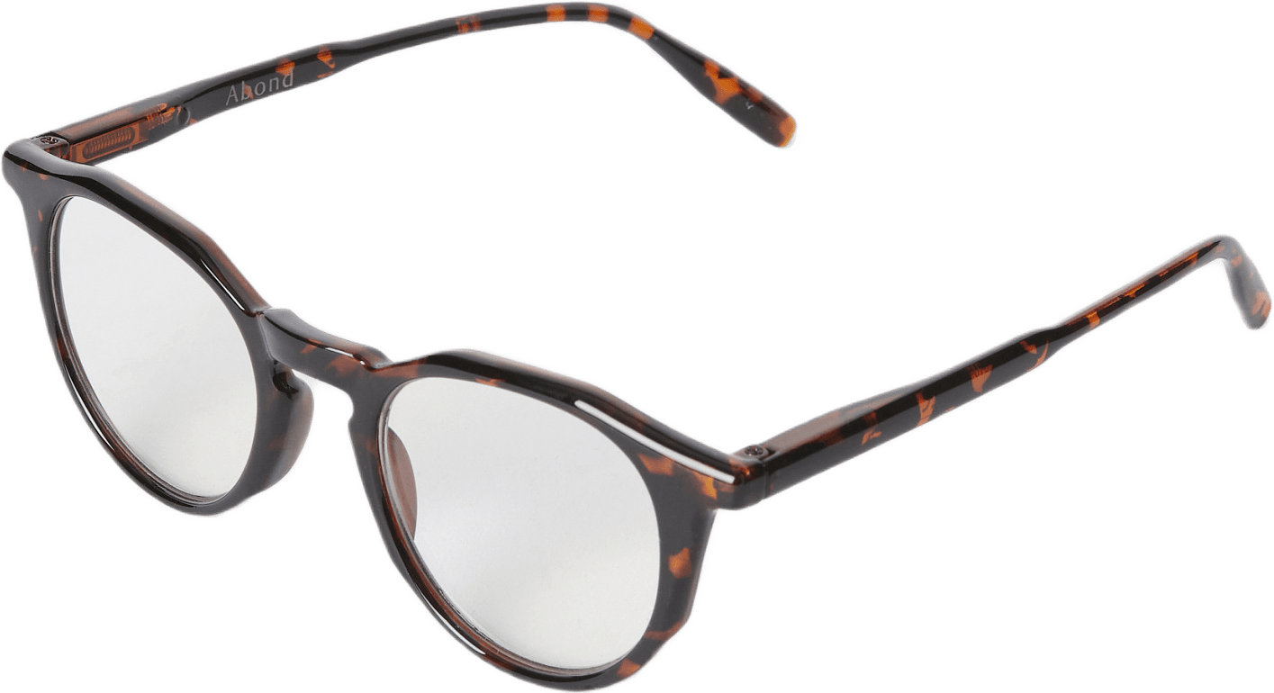Läsglasögon ROUND +2,5, från Abond, i färgen Brown.