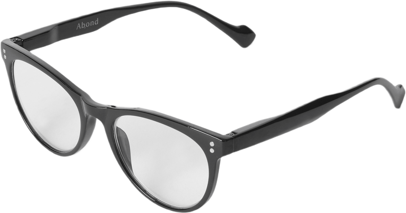 Läsglasögon CATEYE +2,5, från Abond, i färgen Black.