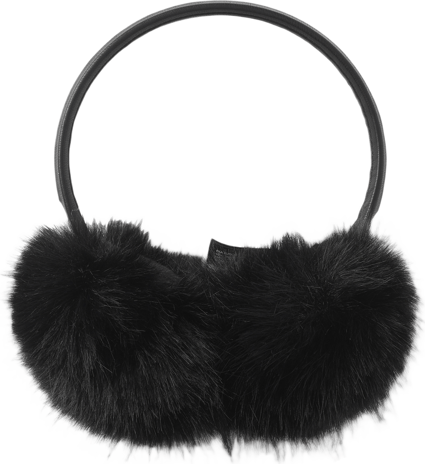 Lurviga öronmuffar BIANCA, från Å WOMAN, i färgen Black.