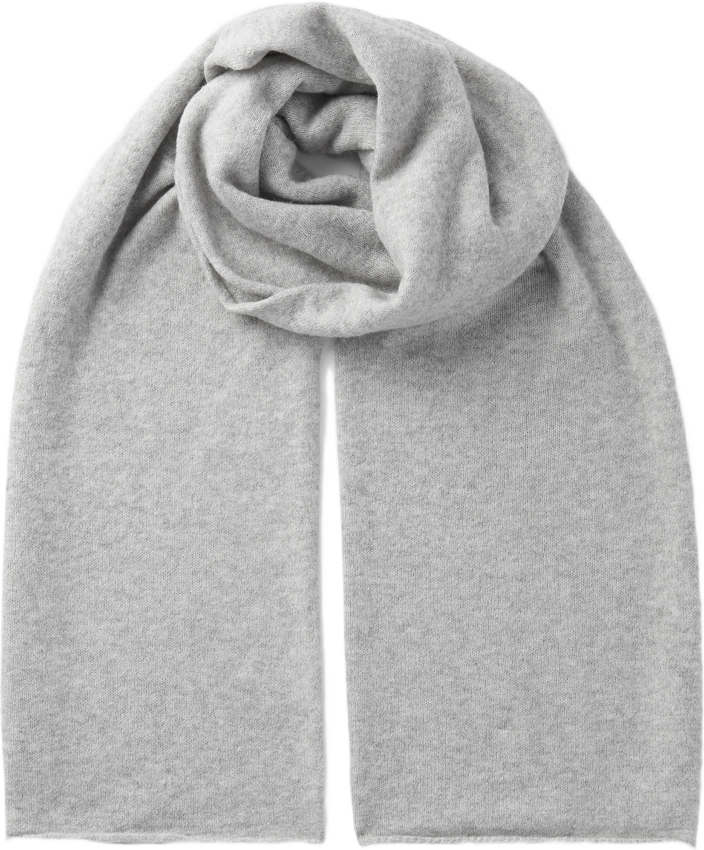 Halsduk med rullad kant IRMA, från Å WOMAN, i färgen Grey Melange.