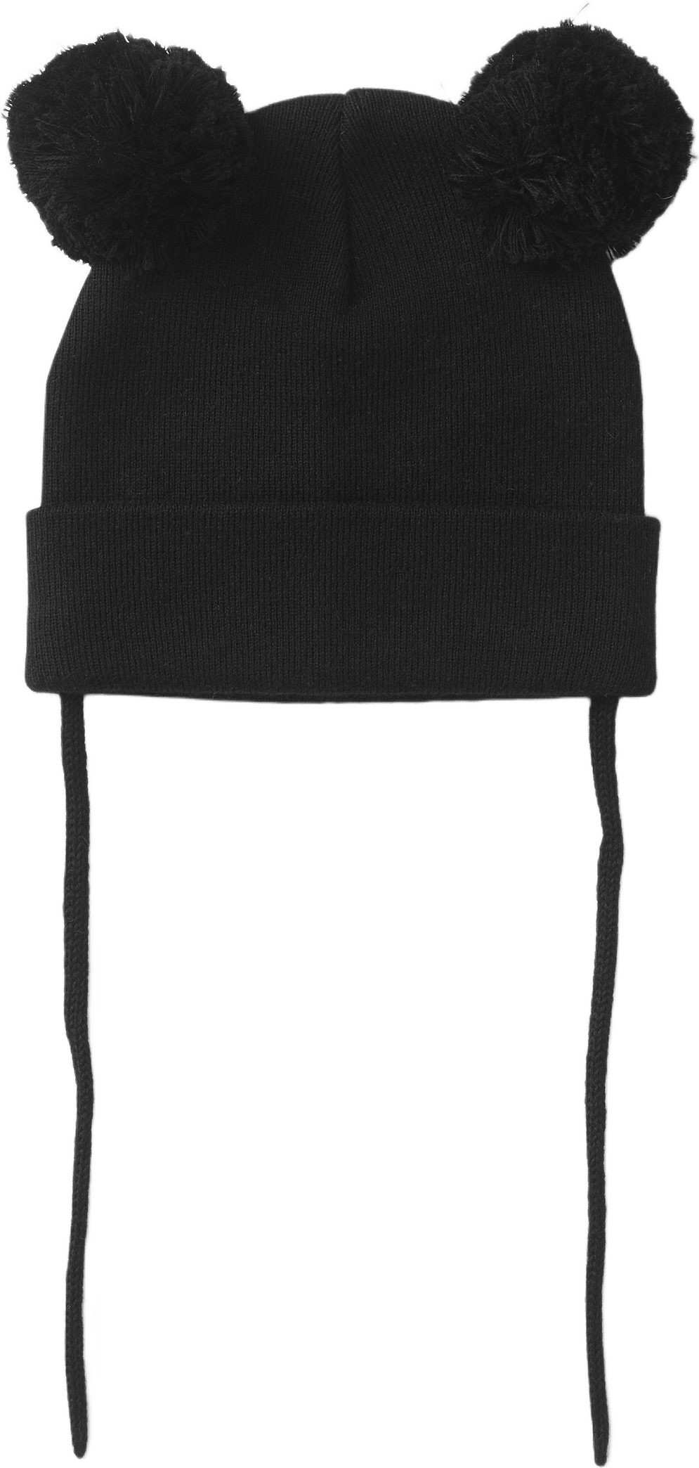 Mössa med tofsar MIRA, från RIKIKI, i färgen Black.