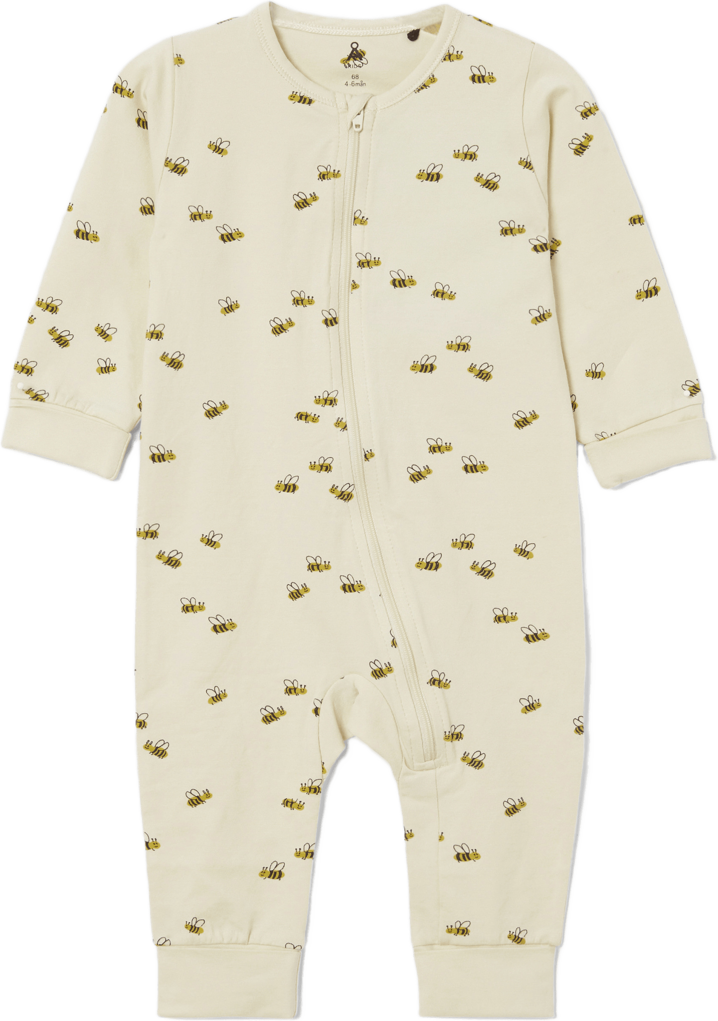Pyjamas med dragkedja LONNIE, från Å KIDS, i färgen Turtledove.