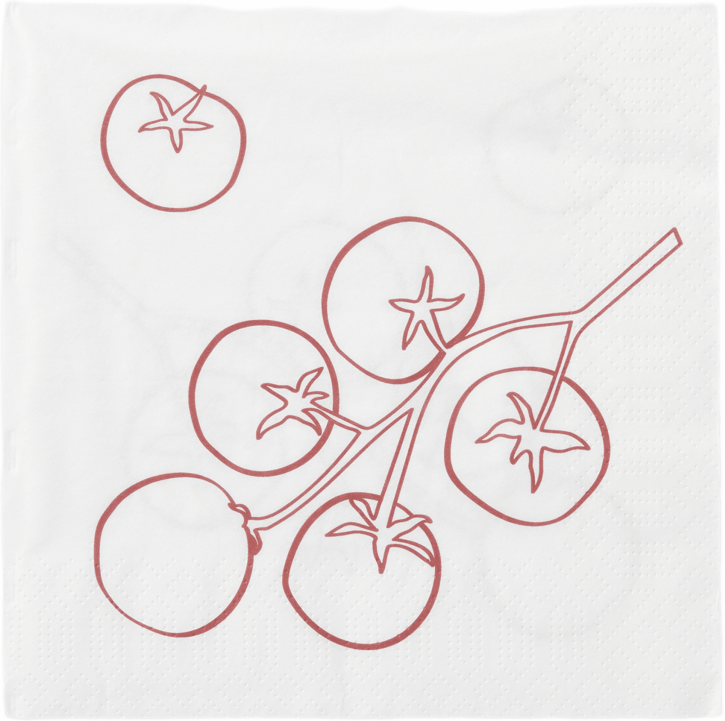 Pappersservetter TOMATOES 33x33 cm, från Åhléns Home, i färgen Red.