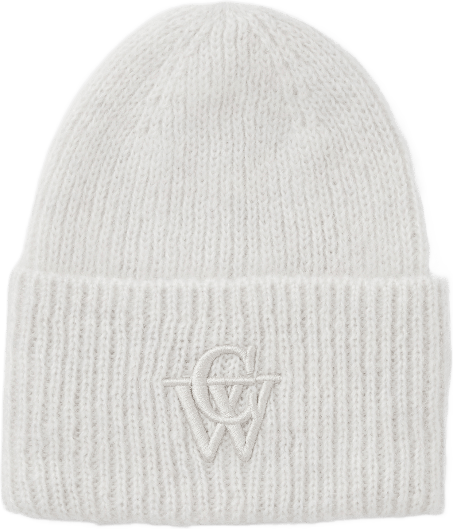 Mössa i mohairmix FLEUR, från Carin Wester, i färgen Light Grey Melange.