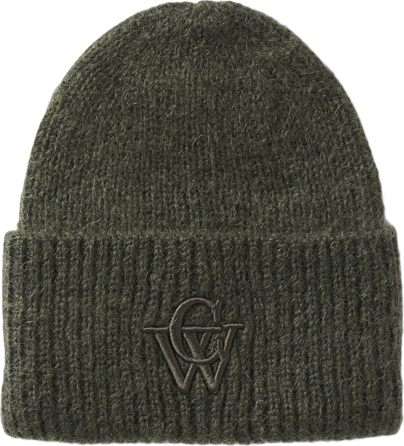 Mössa i mohairmix FLEUR, från Carin Wester, i färgen Dark Green.