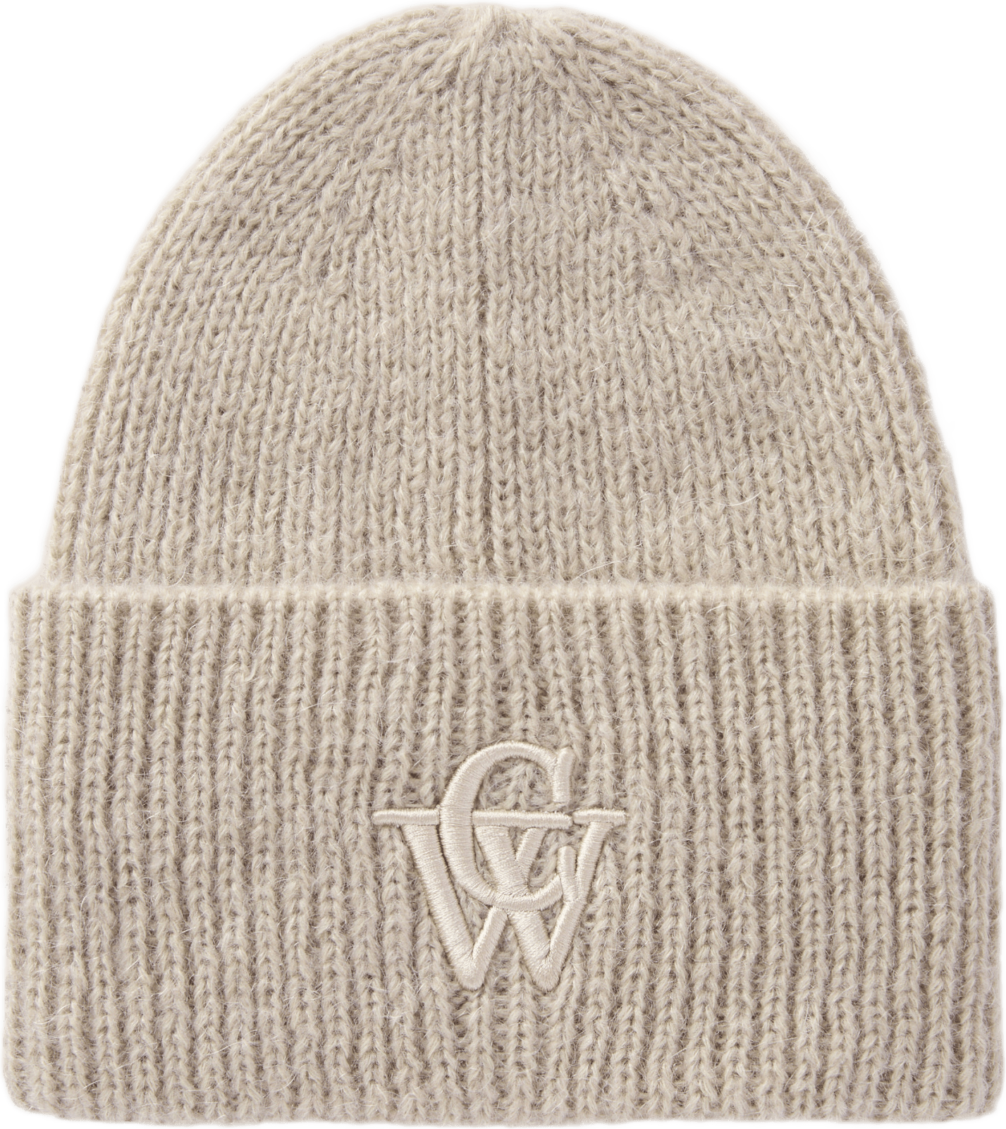 Mössa i mohairmix FLEUR, från Carin Wester, i färgen Light Beige Melange.