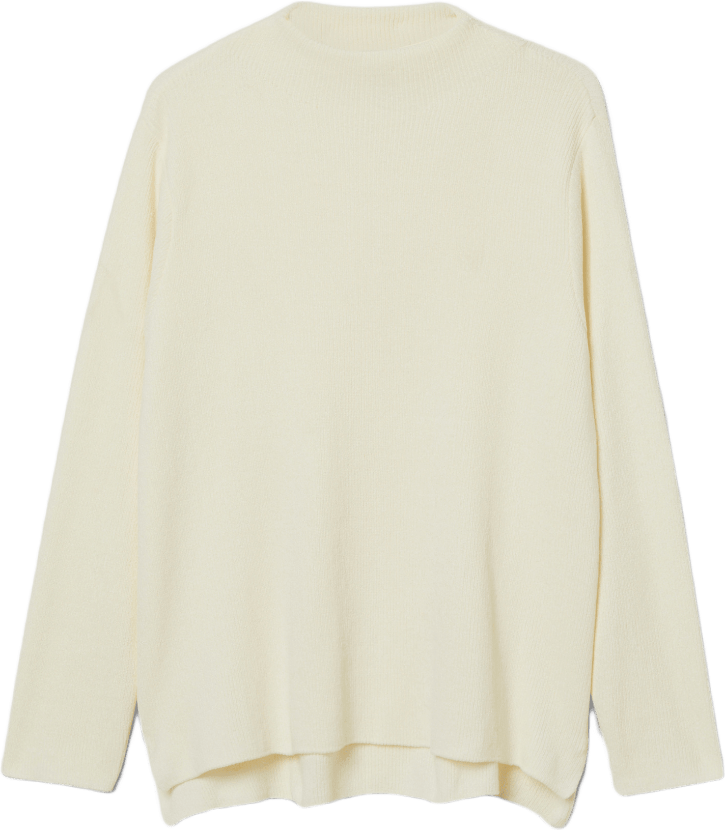 Loungetröja i chenille LARA, från Å WOMAN, i färgen Offwhite.