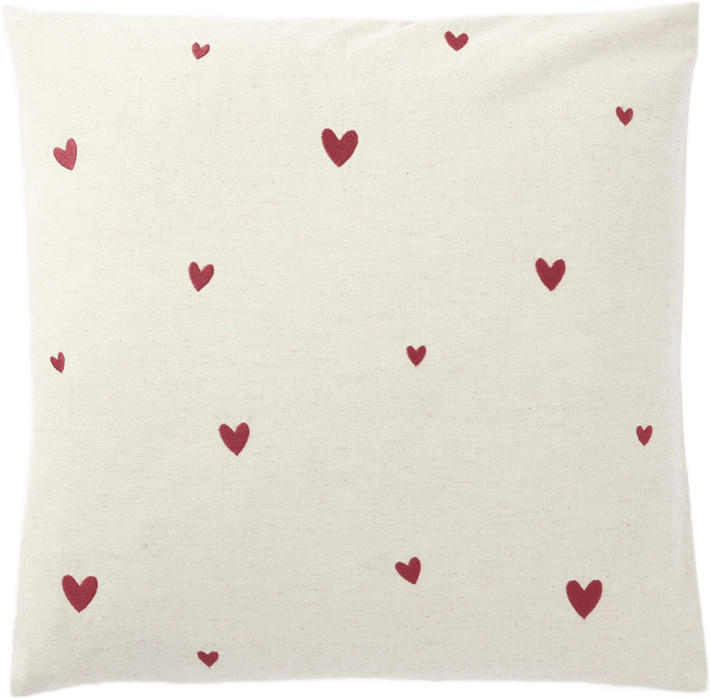 Kuddfodral i linnemix VALENTINES 50x50 cm, från Åhléns Home, i färgen Off White.