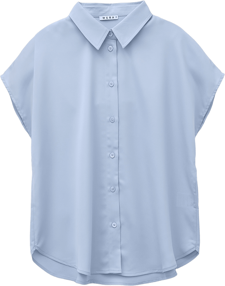 Blus med holkärm LIA, från Wera, i färgen Blue.