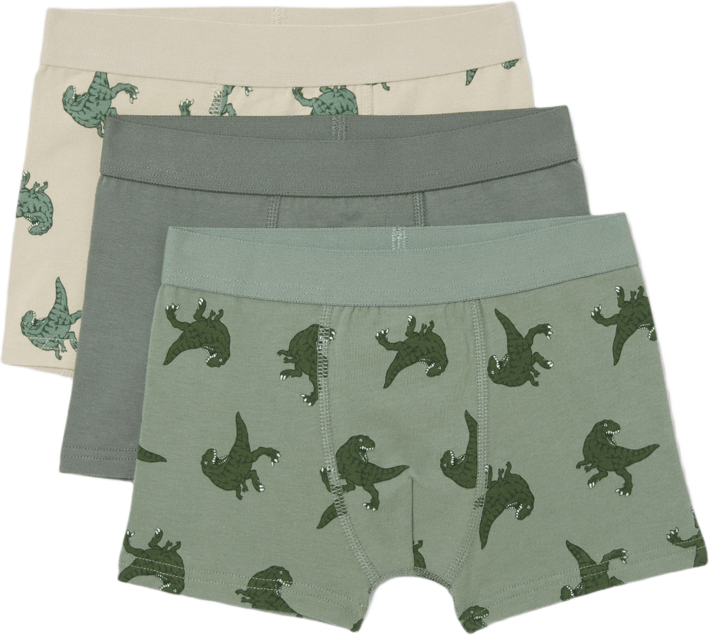Boxershorts med tryck TEDDY, 3-pack, från Å KIDS, i färgen Dino.